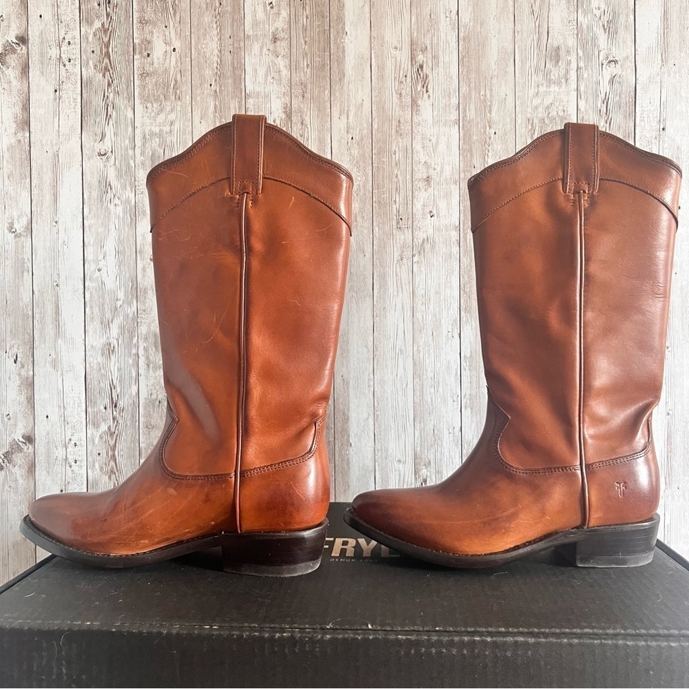 Frye Women’s Billy Daisy Pull On Western Boots New Size 6 - Picture 4 of 5